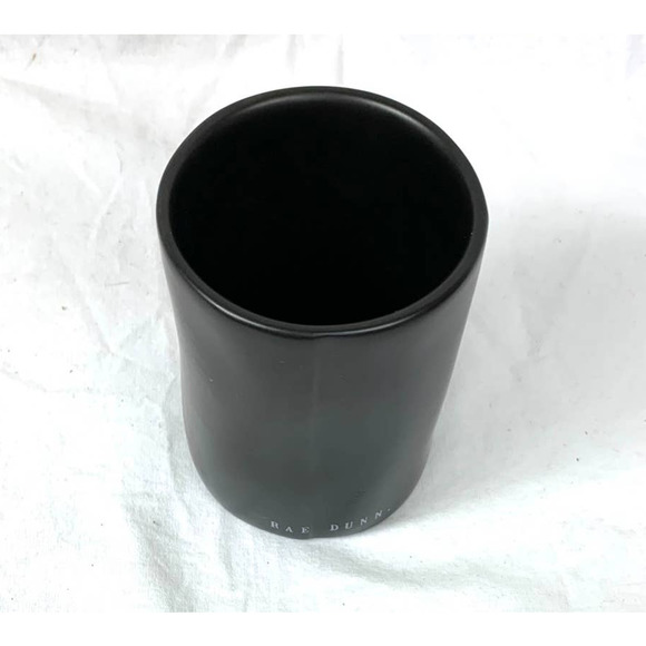 Rae Dunn Magenta Black Love Dimpled Candle Holder Cup Empty - Picture 6 of 6